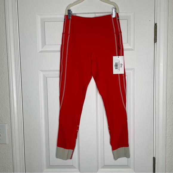 ZYIA Pants - NWT ZYIA Grey in Red Game Day Light n Tight Picket 7/8 24” Size 4